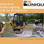 Backyard Landscaping Work in progress